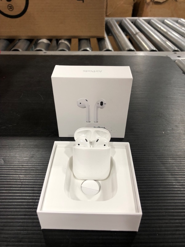 Photo 2 of Apple AirPods True Wireless Bluetooth Headphones (2nd Generation) with Charging Case