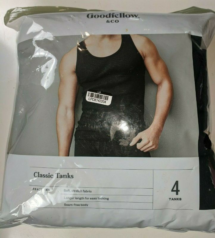 Photo 1 of Goodfellow & Co Mens Classic Tanks XL 46-48 Black 4 Pack
