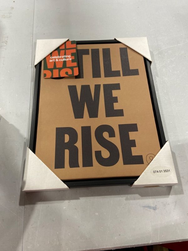 Photo 2 of 10 X 13 Still We Rise Framed Wall Canvas - Tr © Seals
