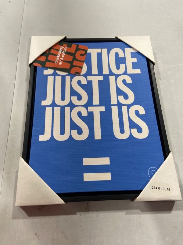 Photo 2 of 10 X 13 Justice Is Us Framed Wall Canvas - Tr © Seals
