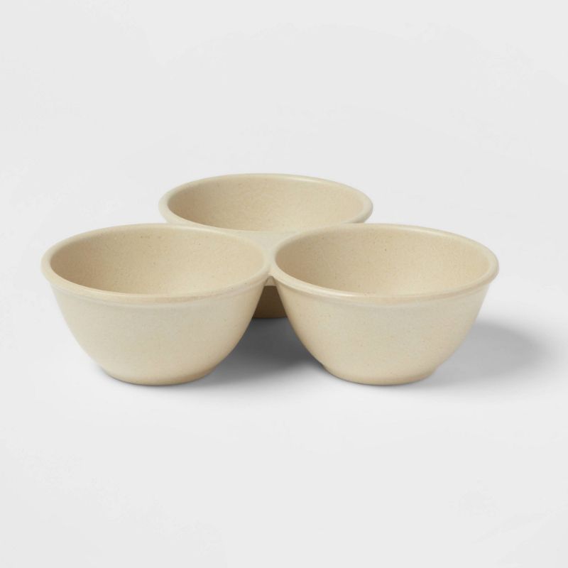 Photo 1 of 22.5oz Melamine Lancashire Triple Dip Bowl - Threshold™
