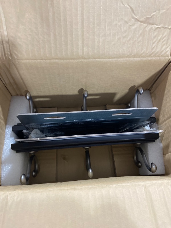 Photo 1 of 10" 3-Scroll Hook Rack -Vintage Black/Nickel - Threshold
PACK OF 2 