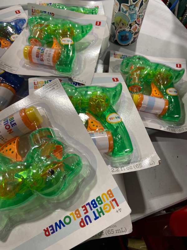 Photo 2 of Light Up Bubble Blower Dinosaur Shooter Party Toy NIB
PACK OF 7