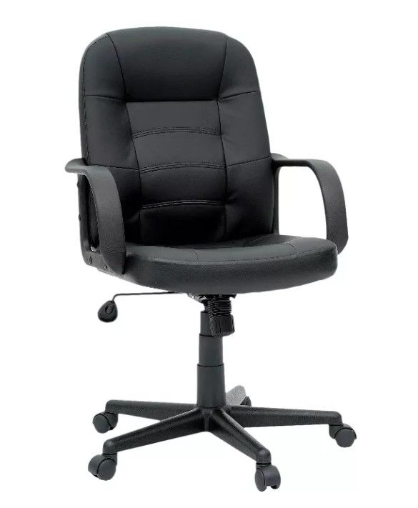 Photo 1 of Office Chair Bonded Leather Black - Room Essentials™

