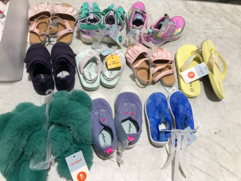 Photo 1 of BOX LOT toddler girls shoes variety of sizes