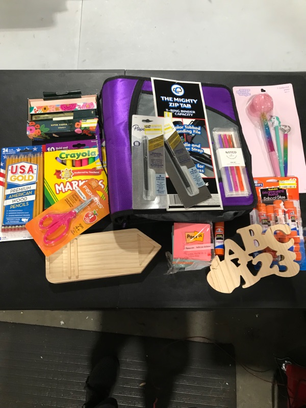 Photo 1 of BOX LOT - MISC SCHOOL SUPPLIES 