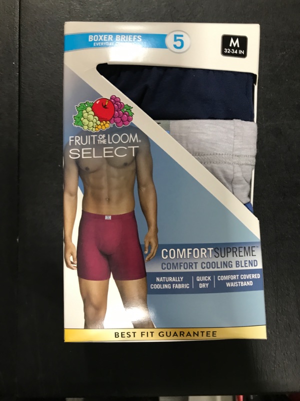 Photo 2 of Fruit of the Loom 5pk Select Comfort Supreme Cooling Blend Bottoms Boxer Briefs -
