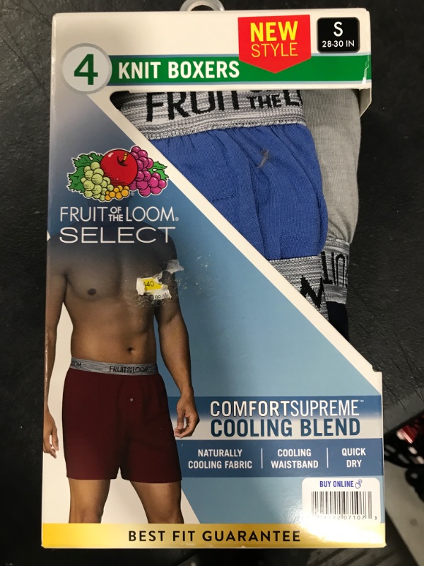 Photo 2 of Fruit of the Loom Select Men's Comfort Supreme Cooling Blend Knit Boxer


