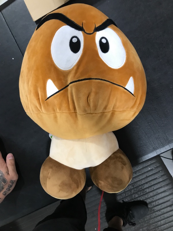 Photo 2 of Club Mocchi-Mocchi- Super Mario Goomba Mega 15 inch Plush Stuffed Toy