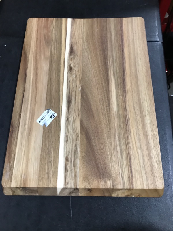 Photo 2 of 13"x18" Acacia Wood Nonslip Serving and Cutting Board - Made By Design™


