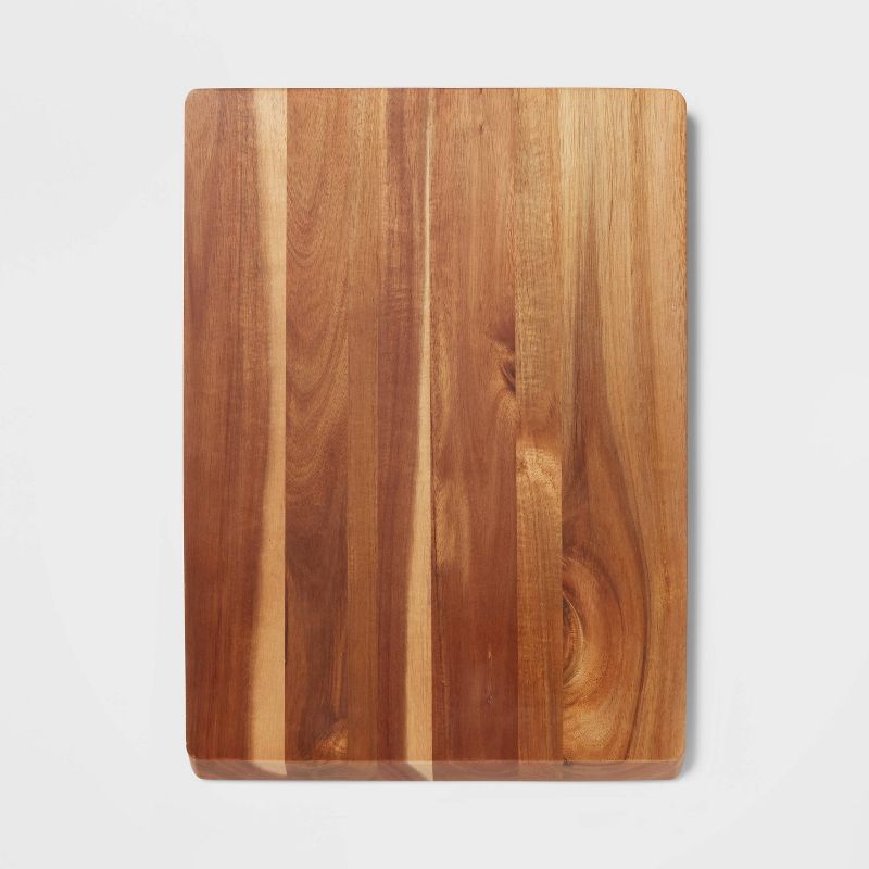 Photo 1 of 13"x18" Acacia Wood Nonslip Serving and Cutting Board - Made By Design™


