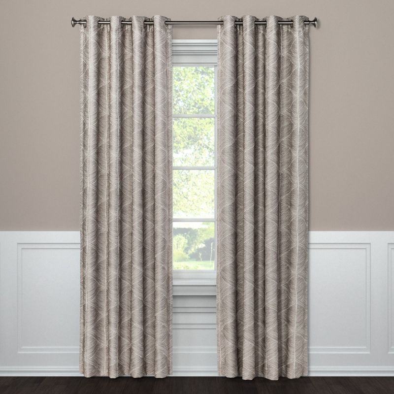 Photo 1 of 1pc Blackout Modern Stroke Window Curtain Panel - Project 62™ x2 - 2 panels total 

