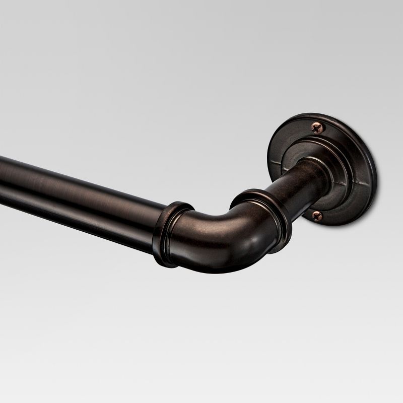 Photo 1 of 36"-66" French Pipe Drapery Rod Bronze - Threshold™