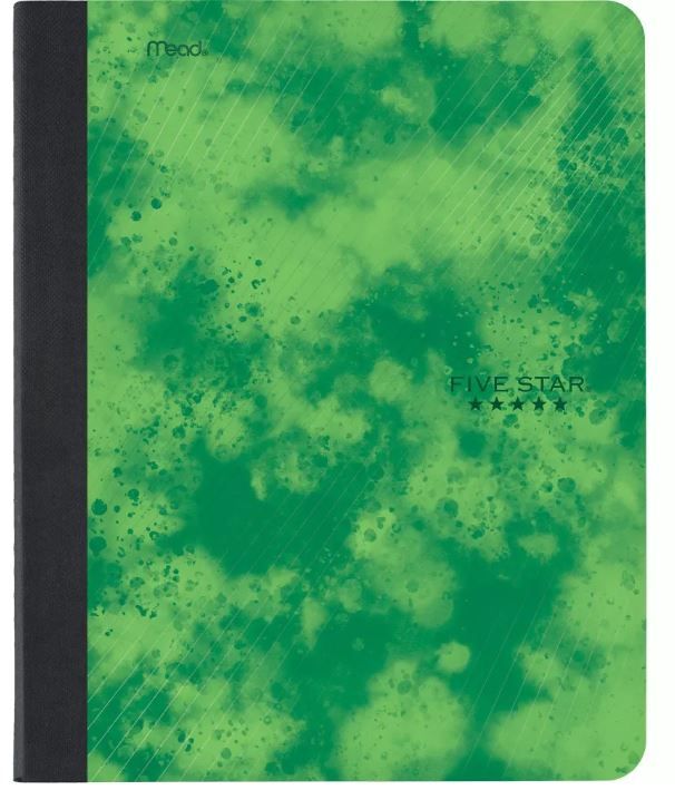 Photo 1 of 12 pack of Five Star College Ruled Composition Notebook Green

