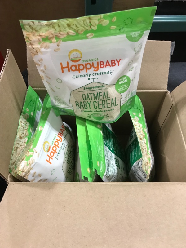 Photo 1 of (6 pack) Happy Family Clearly Crafted Oatmeal Baby Cereal - 7oz

