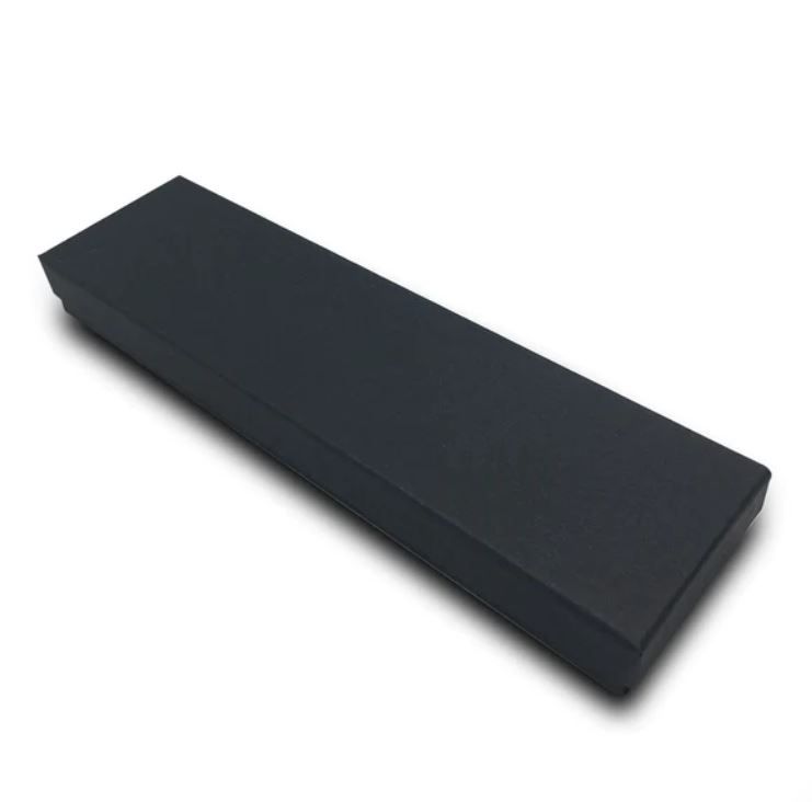 Photo 1 of 8" x 2" x 1" Matte Black Cotton Filled Box (100 pc)
