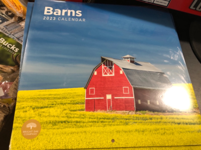 Photo 2 of 2023 Barns Wall Calendar by Bright Day, 12 x 12 Inch, Country Side Farms
