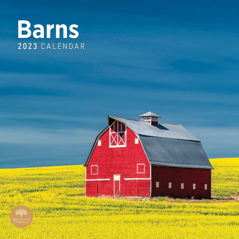 Photo 1 of 2023 Barns Wall Calendar by Bright Day, 12 x 12 Inch, Country Side Farms
