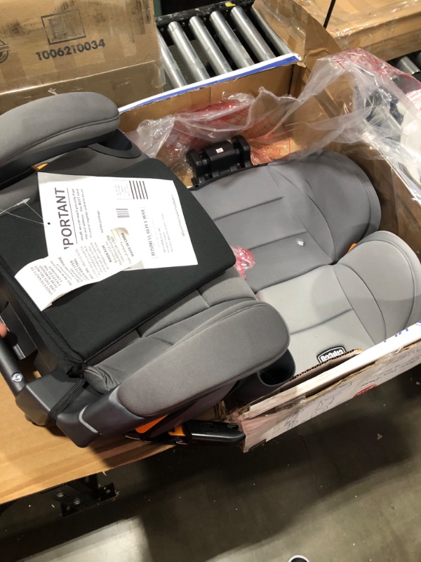 Photo 2 of Chicco KidFit ClearTex Plus 2-in-1 Belt-Positioning Booster Car Seat, Backless and High Back Booster Seat, for Children Aged 4 Years and up and 40-100 lbs. | Drift/Grey KidFit Plus with ClearTex® No Chemicals Drift/Grey