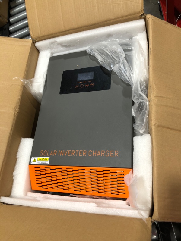 Photo 3 of PowMr Solar Inverter 3500W 24V, Max.PV Input 5000W, 500V. Pure Sine Wave Inverter 230V Built-in 110A MPPT Controller, fit for Lead-Acid, Lithium and can Run Without Battery 3500W 24V 230V(Single-Phase)