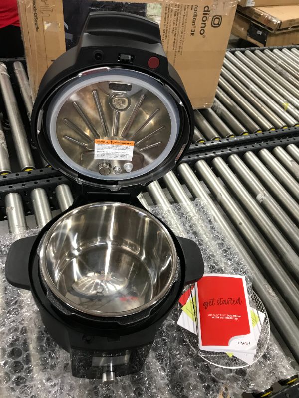 Photo 1 of Instant Pot Duo Crisp Ultimate Lid, 13-in-1 Air Fryer and Pressure Cooker Combo, Sauté, Slow Cook, Bake, Steam, Warm, Roast, Dehydrate, Sous Vide, & Proof, App With Over 800 Recipes, 6.5 Quart