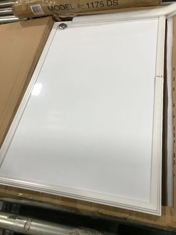 Photo 2 of U Brands Magnetic Dry Erase Board 20 in. X 30 in. White Decor Frame