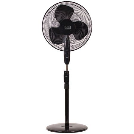 Photo 1 of Black+decker Bfsr16b 3-speed 16-inch Oscillating Stand Fan with Remote (black) 