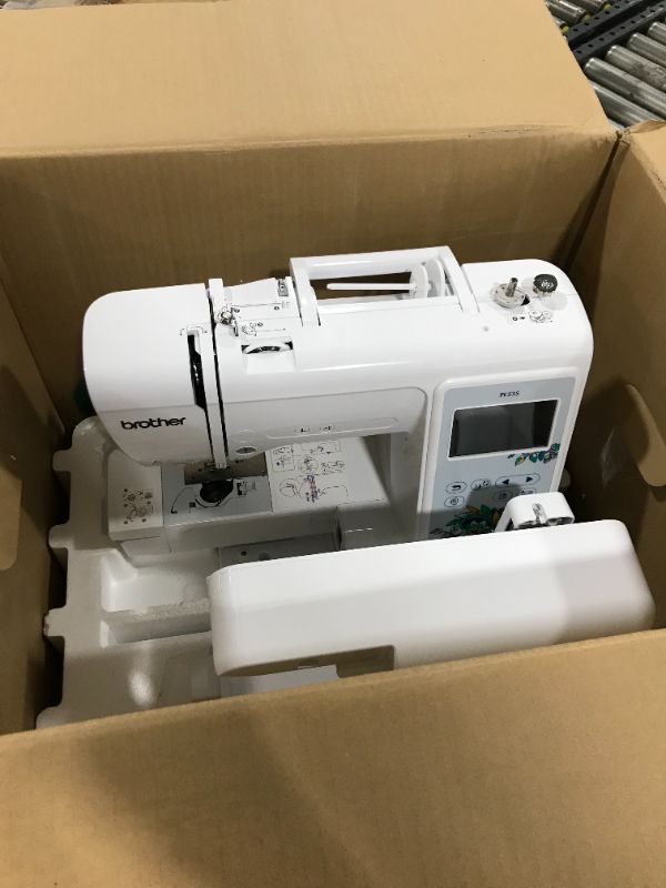 Photo 2 of Brother International PE535 4x4-Inch Embroidery Machine with Color Touch LCD in White