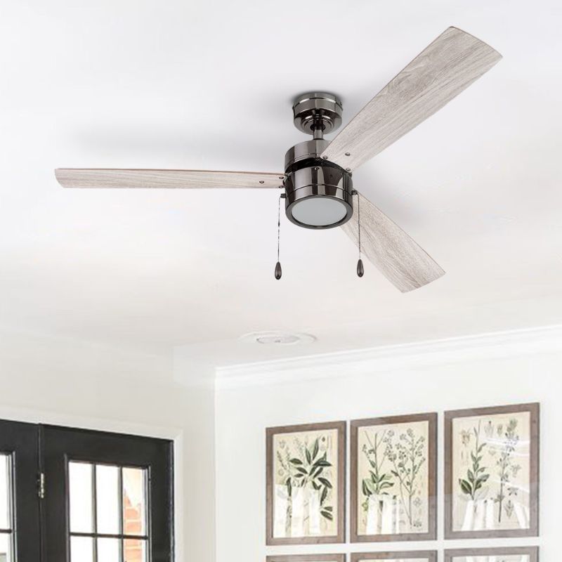 Photo 1 of 52" Prominence Home Madrona Indoor Ceiling Fan, Painted Gun Metal - 52