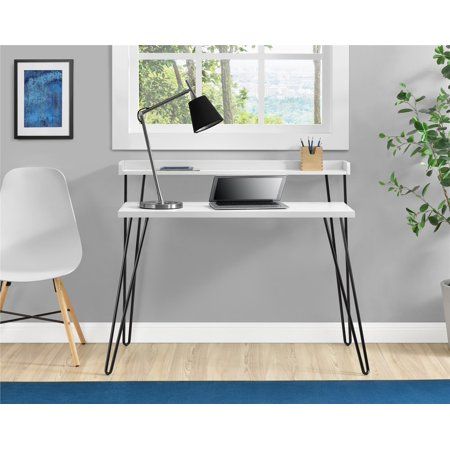 Photo 1 of Ameriwood Home Haven Riser Retro Desk, Black
