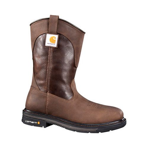 Photo 1 of Carhartt 11" Square Steel-Toe Leather Boots for Men - Brown - 8M