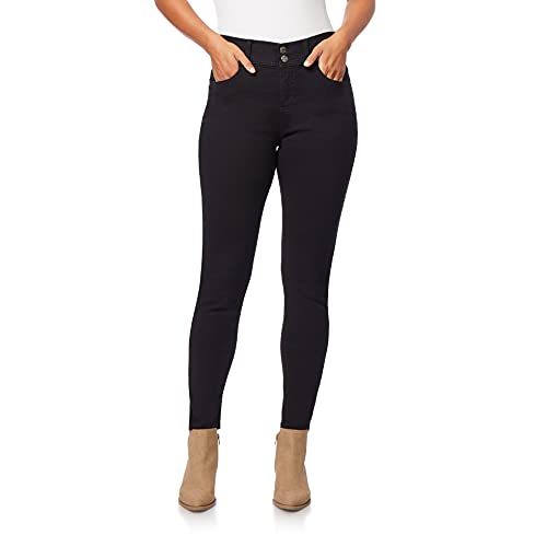 Photo 1 of Angels Forever Young Women's Curvy Skinny Jeans, Onyx, 16
