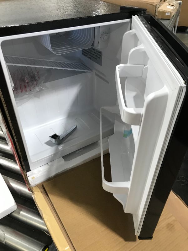 Photo 3 of FRIGIDAIRE Black EFR176- AMZ EFR176 Retro Mini Refrigerator-Energy Saving-Adjustable Thermostat Control-Side Mounted Bottle Opener-Ideal for Dorm, Off