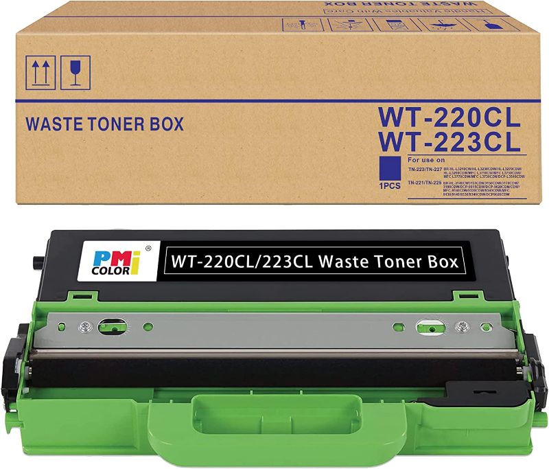 Photo 1 of 1 Pack Compatible for Brother WT-220CL Waste Toner Box WT-223CL Waste Toner Box Replacement for MCF-9340CDW HL-3140CW 3170CDW L3210CW L3230CDW L3270CDW 9130CW L3290CDW MFC-L3710CW L3770CDW