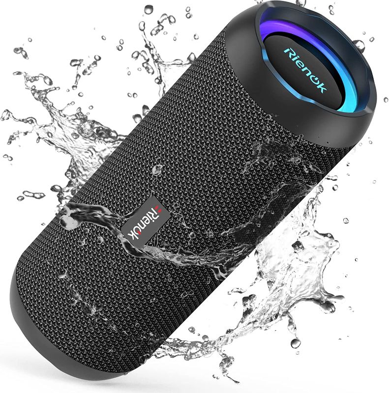 Photo 1 of RIENOK Portable Bluetooth Speaker 30W True Wireless Stereo HD Sound IPX7 Waterproof Outdoor Sport Shower Wireless Speaker Bluetooth 5.3 for Home Party