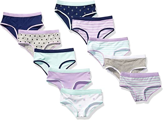 Photo 1 of Amazon Essentials Girls Assorted Multipack Underwear
