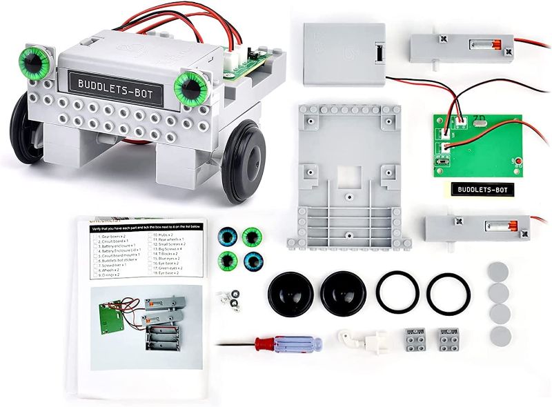 Photo 1 of Buddlets-Bot Robot Toy Kit for Kids Ages 8-12 - STEM Coding Robotic Toy Car for Beginners - Engineering DIY Building Kit with Voice, Coding & App...
