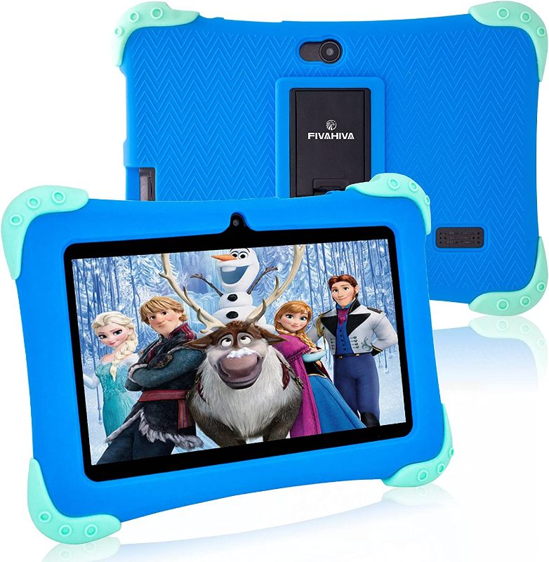 Photo 1 of 7 Inch Kids Tablet Android 11 Go Quad Core 2+32GB Dual Camera, Software Pre-Installed for Home School Children Toddlers Parent Control Educational Learning Apps with Kids-Tablet Case