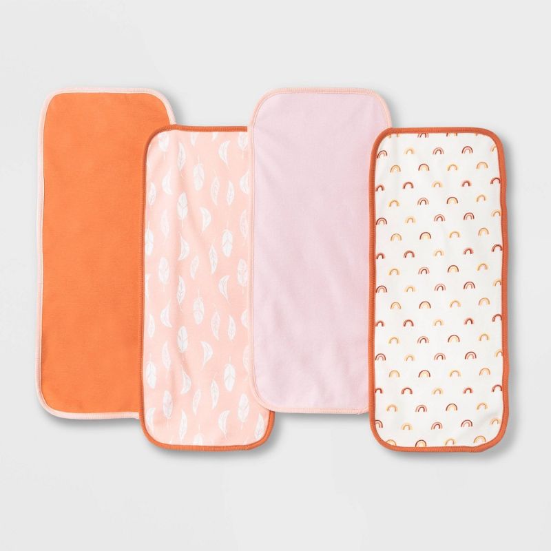 Photo 1 of Baby Girls' 4pk Earth & Sky Burp Cloth - Cloud Island™ Pink
