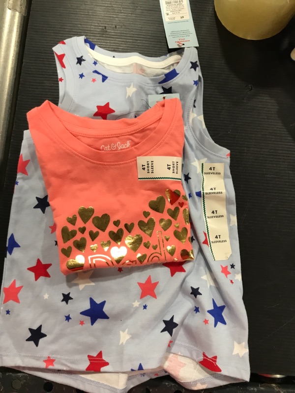Photo 1 of Toddler Girls' 'Dad' Heart Graphic T-Shirt - Cat & Jack™ 4T
Toddler Girls' Star Tank Top - Cat & Jack™ Light SIZE 4T

