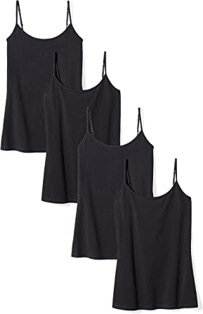 Photo 1 of Amazon Essentials Women's Slim-Fit Camisole, Pack of 4
