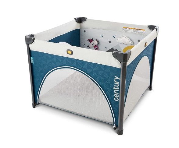 Photo 1 of Century Play On 2-in-1 Playard and Activity Center – Playpen Includes Soft Toys and Zippered Door, Splash