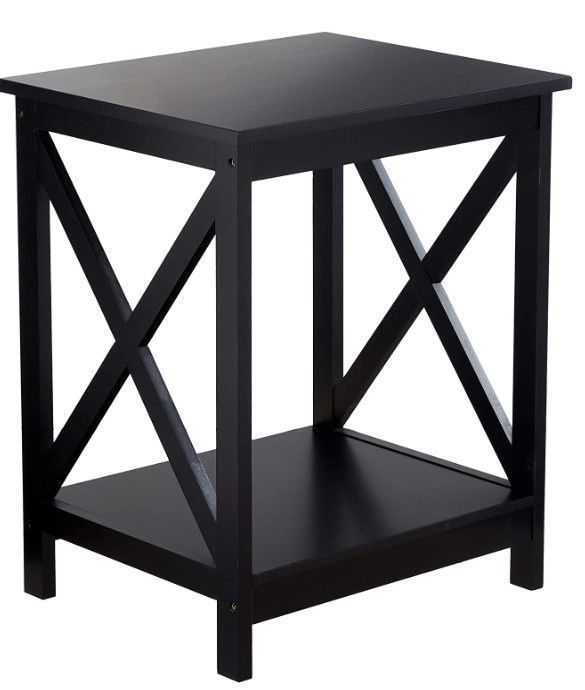 Photo 1 of Proman Products ST17030 End Table, Black 19"D x 15.75"W x 23.75"H