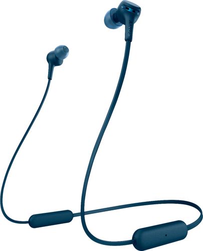 Photo 1 of Sony WI-XB400 - Earphones with Mic - in-ear - Behind-the-neck Mount - Bluetooth - Wireless - Blue
