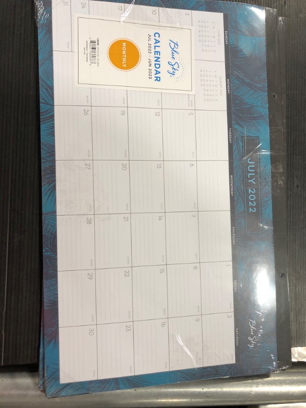 Photo 2 of 2022-23 Academic Desk Pad Calendar 17"x11" Bimini - Blue Sky
pack of 2
