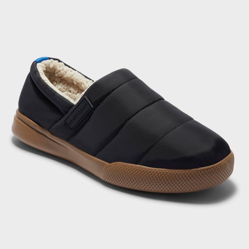 Photo 1 of Men's Dluxe by Dearfoams Floyd Sport Lounge Slippers - Black S

