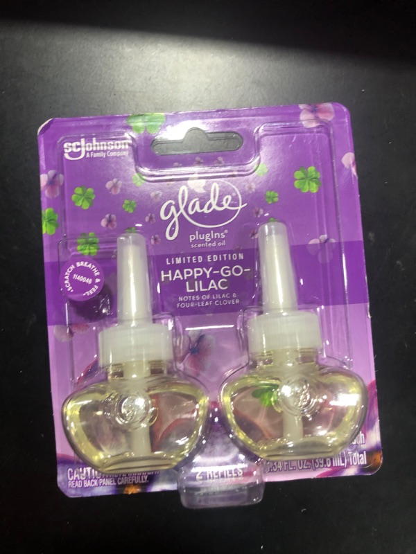 Photo 2 of 1.34 oz. Happy-Go-Lilac Plug-In Air Freshener Refill Scented Oil (2-Count)