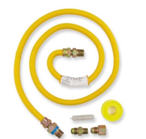 Photo 1 of 5 ft. Gas Dryer Connector Kit