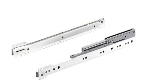 Photo 1 of 18 in. Bottom Mount Drawer Slide with Soft Close Set 1-Pair (2 Pieces)
