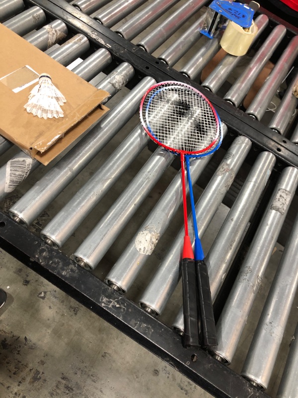 Photo 2 of Franklin Sports 2-Player Replacement Racquet Set, Red/Blue